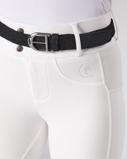 Premium Hybrid Breeches - PURE WHITE (NO GRIP)