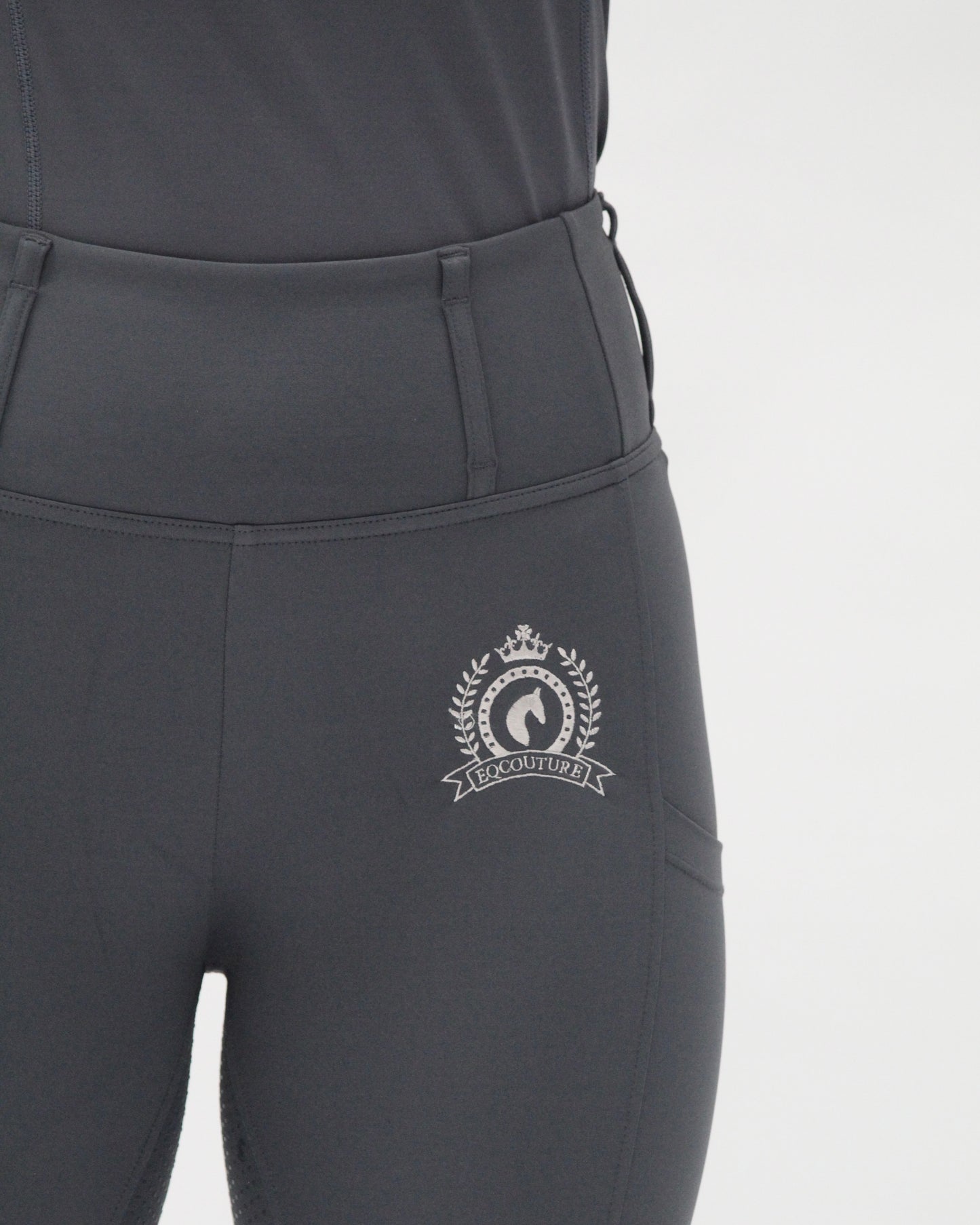 NEW Originals 2.0 Grey Riding Leggings / Tights with Phone Pockets - Urban Slate