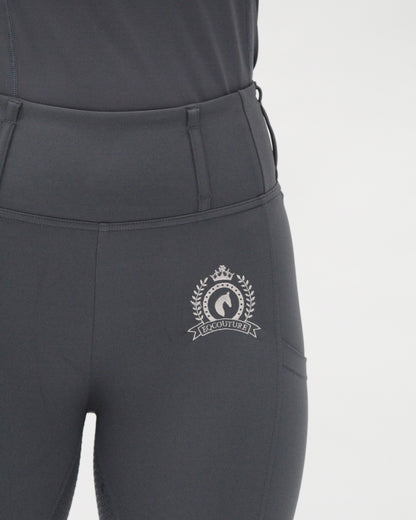 NEW Originals 2.0 Grey Riding Leggings / Tights with Phone Pockets - Urban Slate