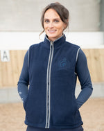 Load image into Gallery viewer, Country Chic Fleece Gilet - NAVY
