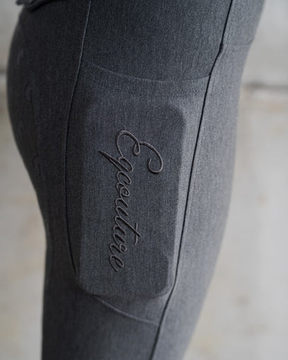 Premium Hybrid Breeches - GRAPHITE GREY (NO GRIP)