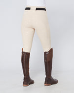 Load image into Gallery viewer, Cream Horse Riding Competition Tights / Leggings with pockets  - CORNISH CREAM
