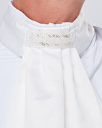 Load image into Gallery viewer, Elegance Ready Tied Stock - Ivory/White
