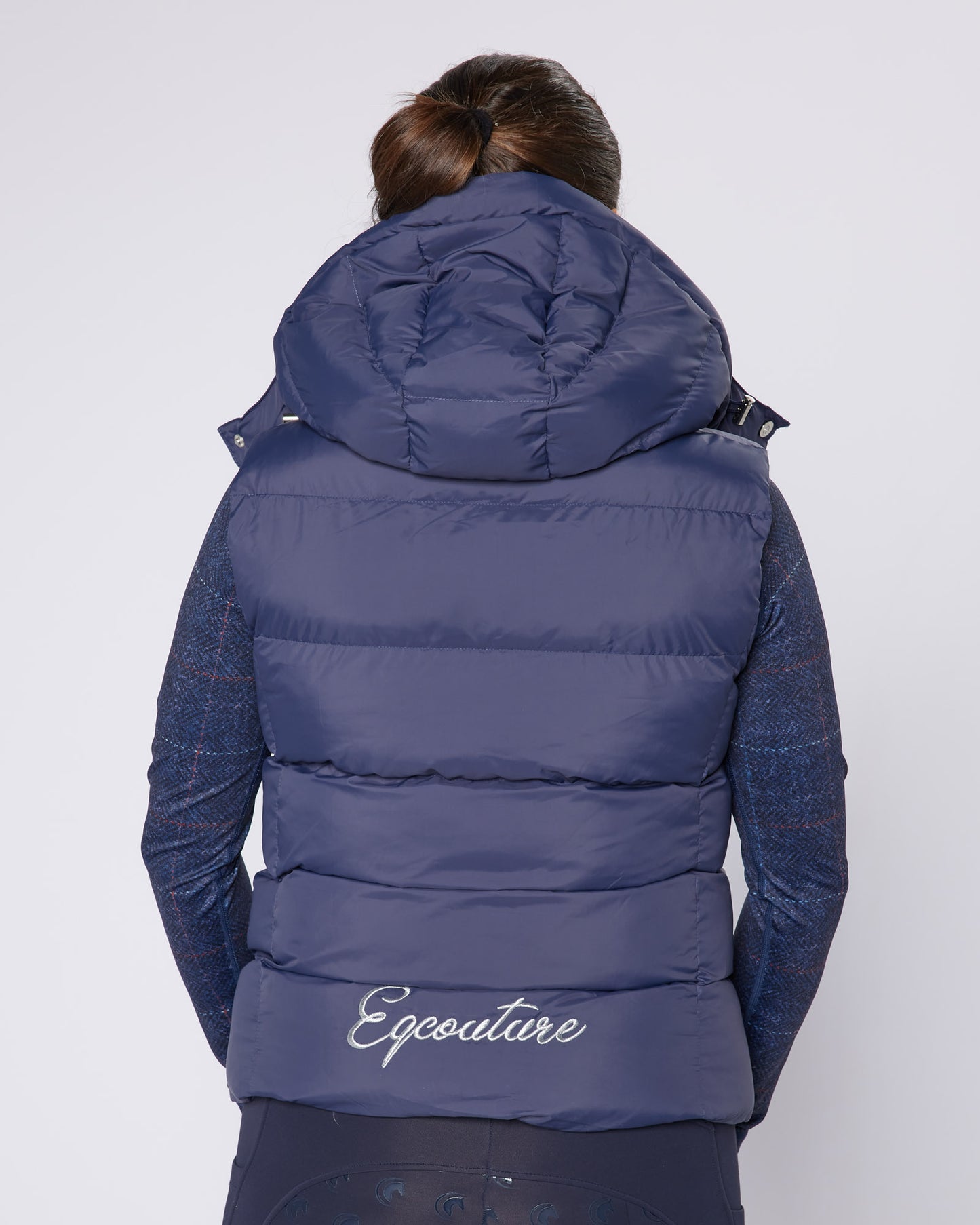 Exclusive Navy Team Puffer Gilet - Detachable Hood