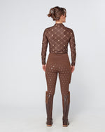 Load image into Gallery viewer, Brown Equestrian Technical Base Layer - STIRRUP PRINT
