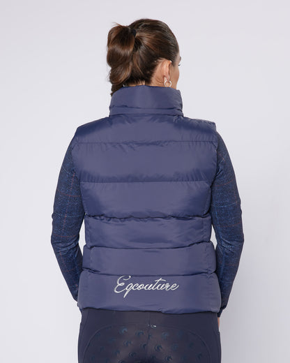 Exclusive Navy Team Puffer Gilet - Detachable Hood