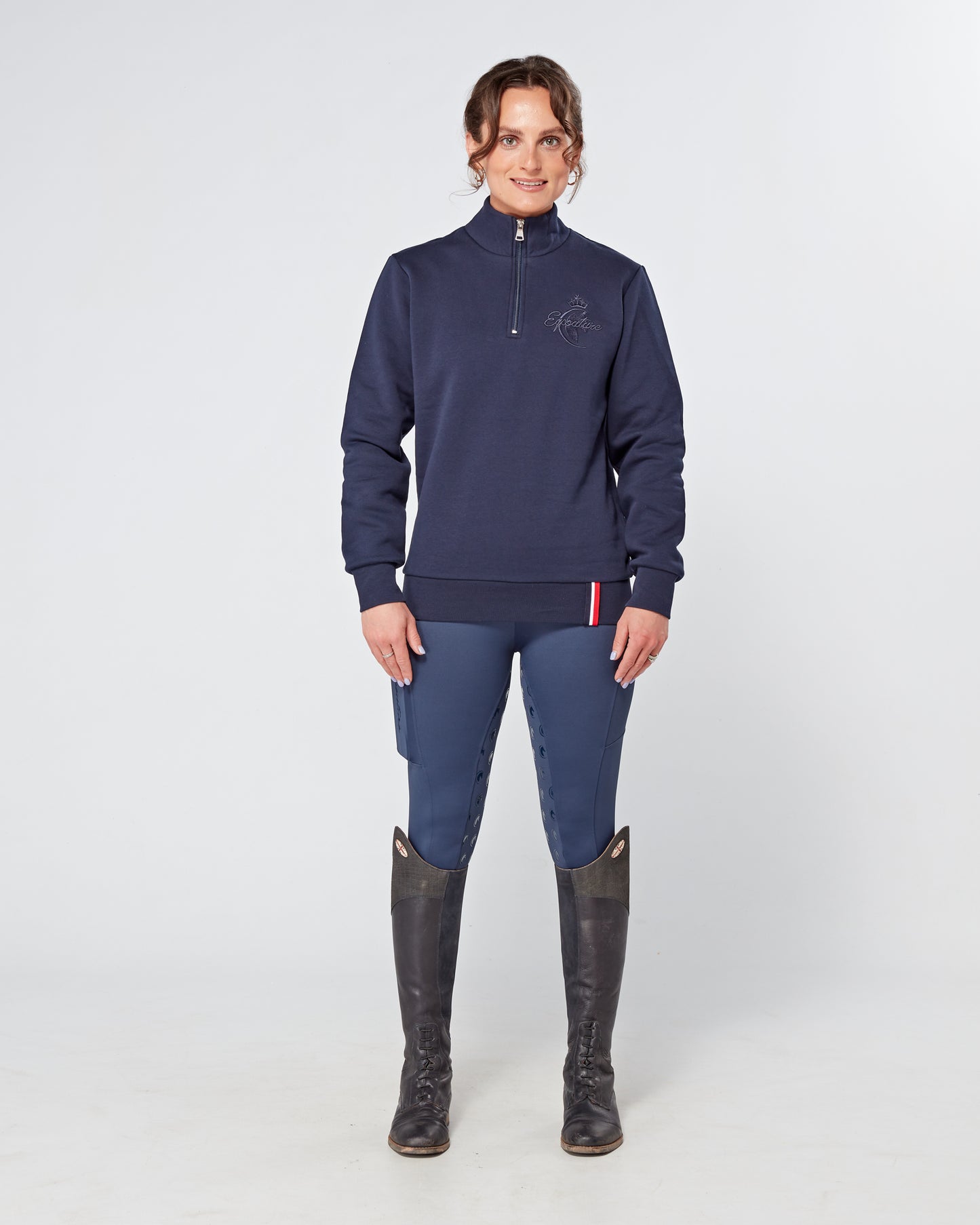 Deluxe 1/4 Zip Sweatshirt - NAVY