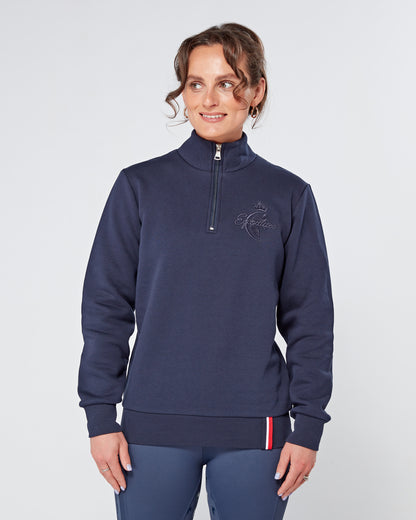 Deluxe 1/4 Zip Sweatshirt - NAVY
