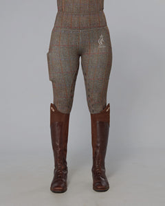 Horse Riding Leggings / Tights / Breeches with phone pockets - BROWN –  Eqcouture