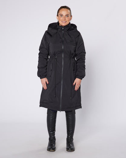 DryStyle Waterproof Fleece Lined Coat - Matte Black
