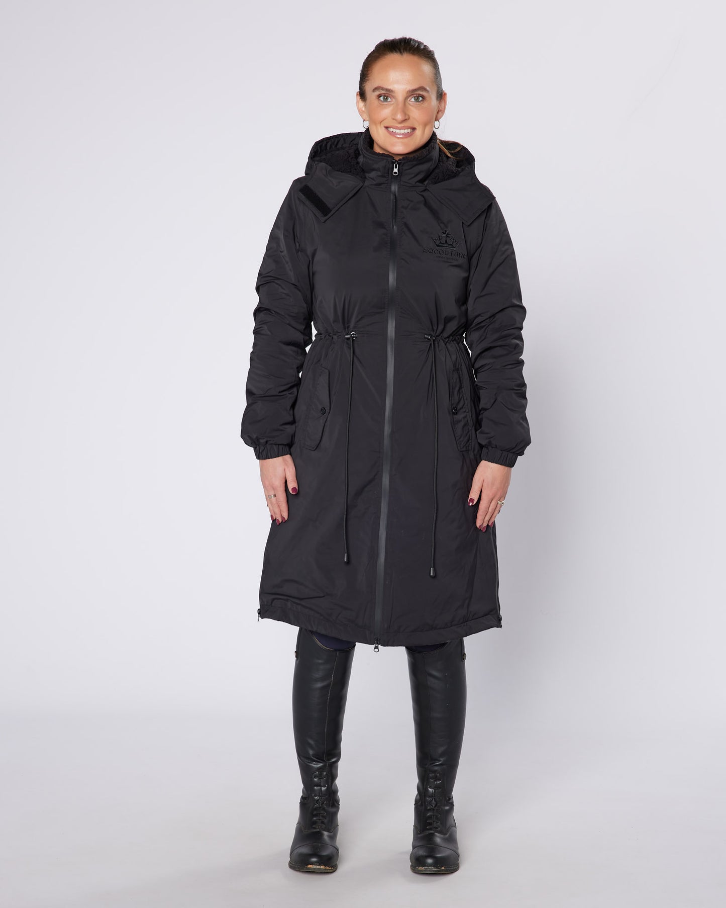 DryStyle Waterproof Fleece Lined Coat - Matte Black