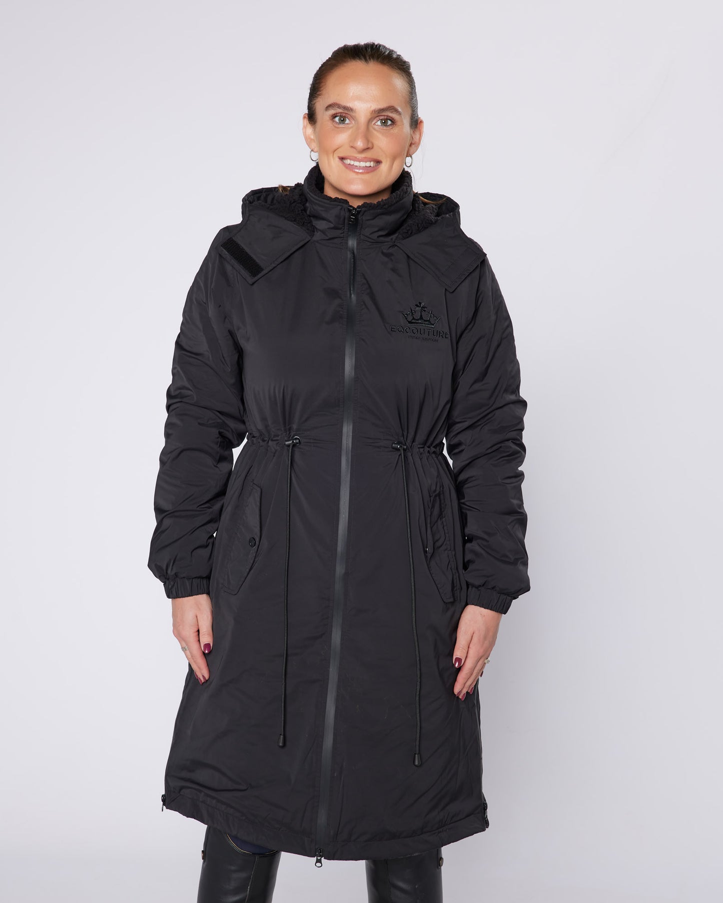 DryStyle Waterproof Fleece Lined Coat - Matte Black