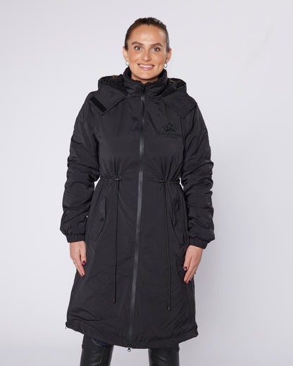 DryStyle Waterproof Fleece Lined Coat - Matte Black