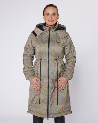 DryStyle Waterproof Fleece Lined Coat - Tweed Effect