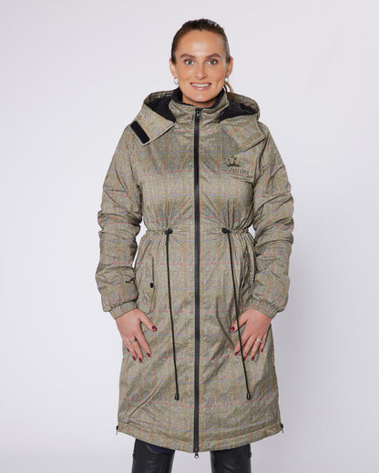 DryStyle Waterproof Fleece Lined Coat - Tweed Effect