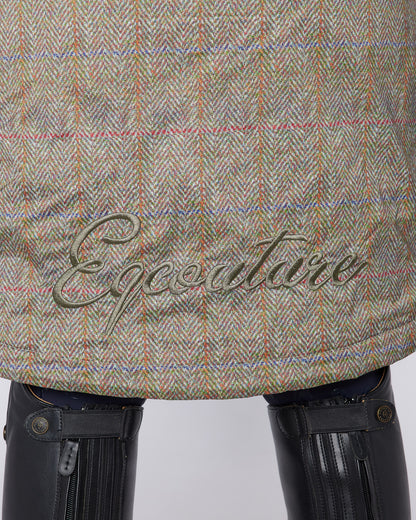 DryStyle Waterproof Fleece Lined Coat - Tweed Effect