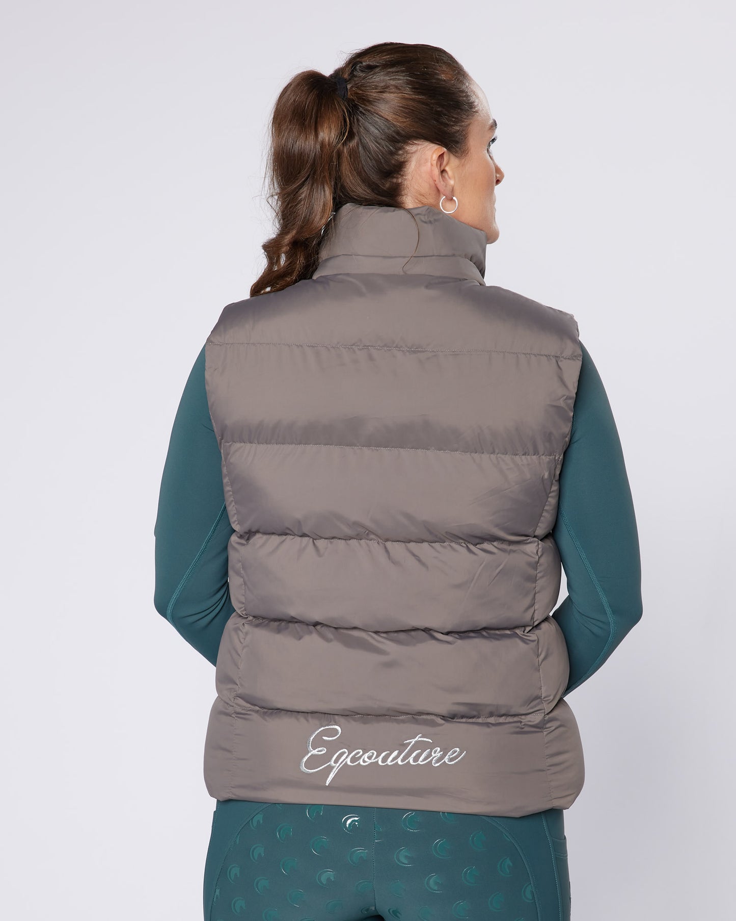 Exclusive Grey Puffer Gilet - Detachable Hood