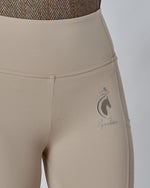 Load image into Gallery viewer, Competition Beige Riding Leggings - No grip - HUNTER BEIGE

