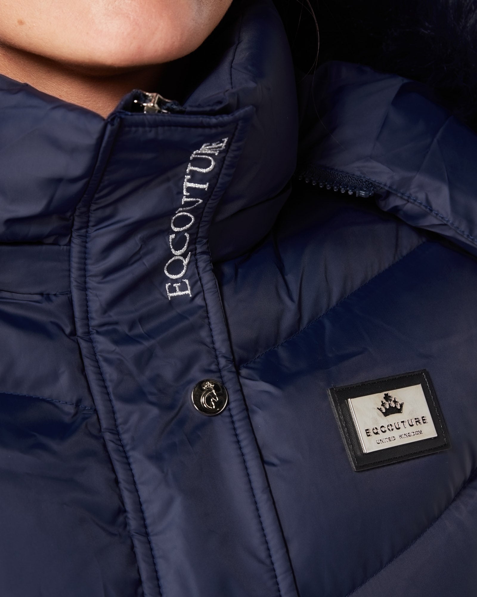 Exclusive Long Navy Puffer Coat / Jacket 3.0 - Detachable Fur & Hood