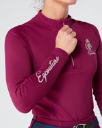 Load image into Gallery viewer, WINTER Ruby Equestrian Technical Base Layer - DEEP RUBY
