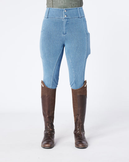 Hampton Denim Riding Breeches - Full Grip