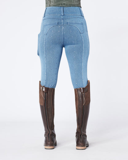 Hampton Denim Riding Breeches - Full Grip