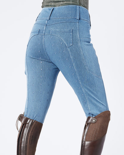 Hampton Denim Riding Breeches - Full Grip