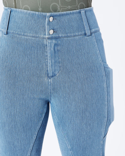 Hampton Denim Riding Breeches - Full Grip
