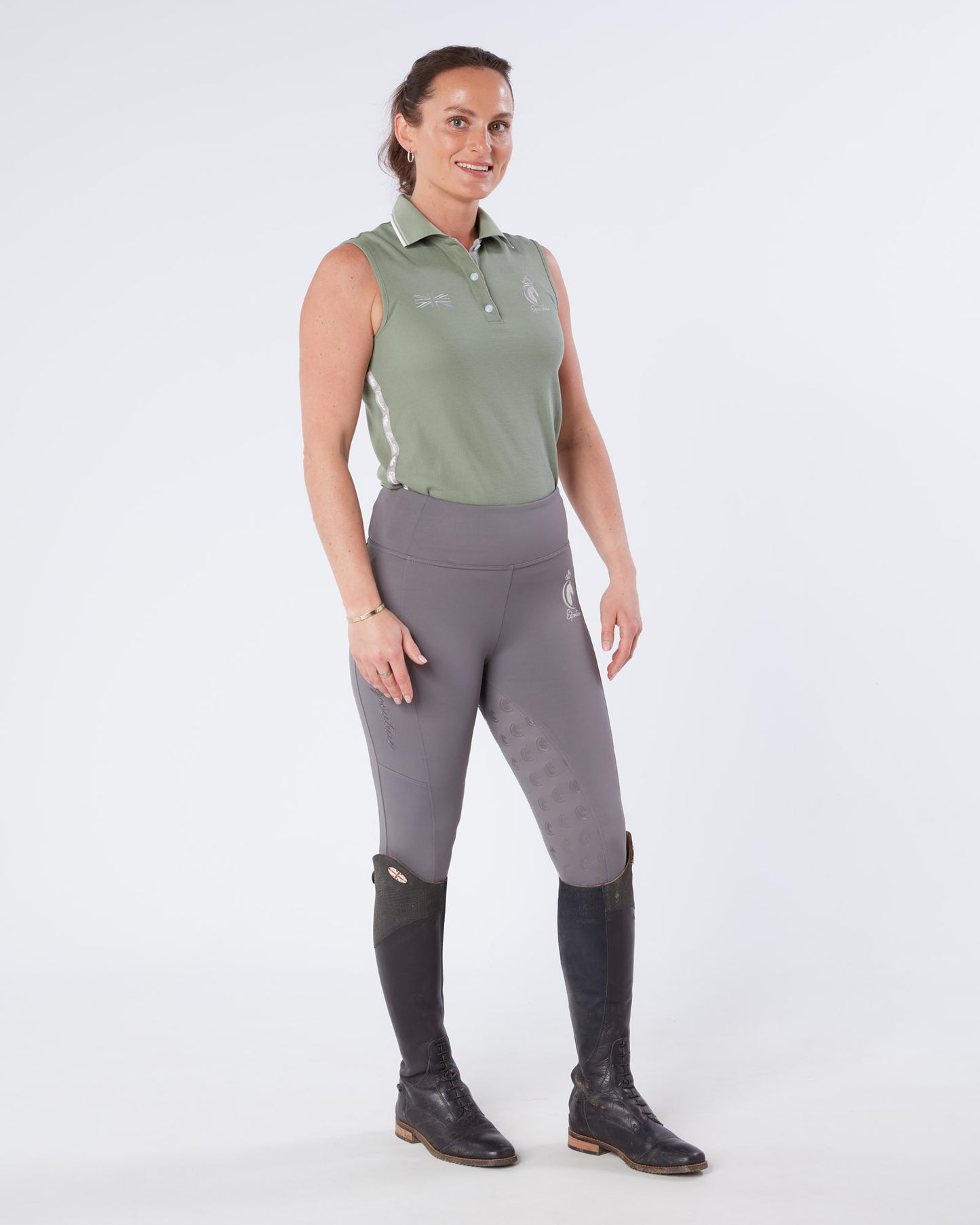 Sleeveless Polo Shirt - SAGE GREEN
