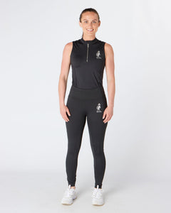 Horse Riding Equestrian Gym Sleeveless Base Layer - BLACK - Eqcouture