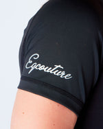 Load image into Gallery viewer, Horse Riding Equestrian Short Sleeve Base Layer - BLACK - Eqcouture
