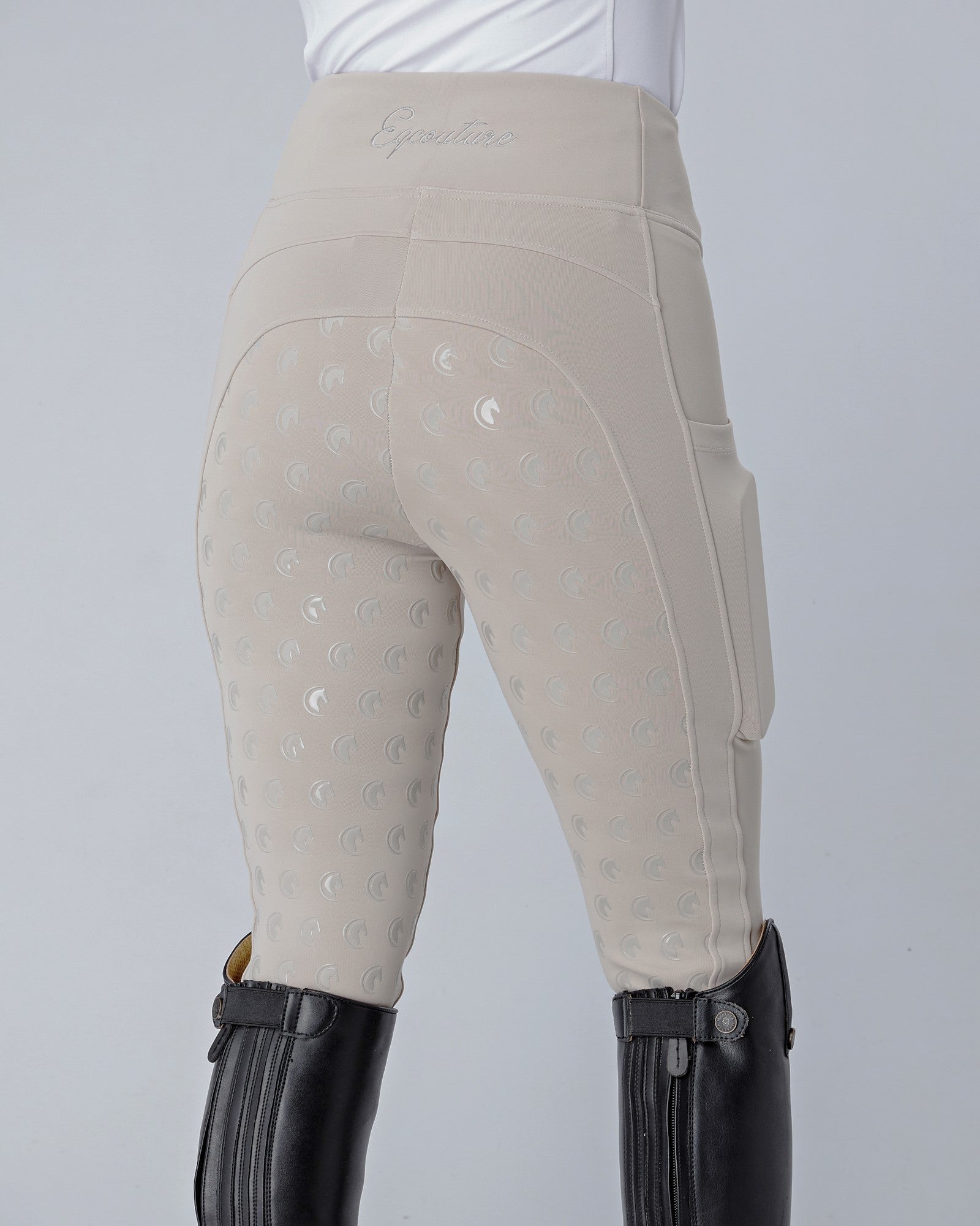 WINTER Thermal Riding Tights / Leggings pockets - COMPETITION BEIGE –  Eqcouture