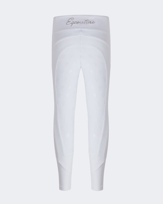 Kids / Children’s Competition Riding Leggings - WHITE