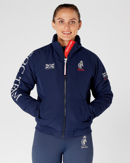 Team Equestrian Horse Riding Jacket Fleece Lined - Navy