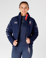 Load image into Gallery viewer, Team Equestrian Horse Riding Jacket Fleece Lined - Navy

