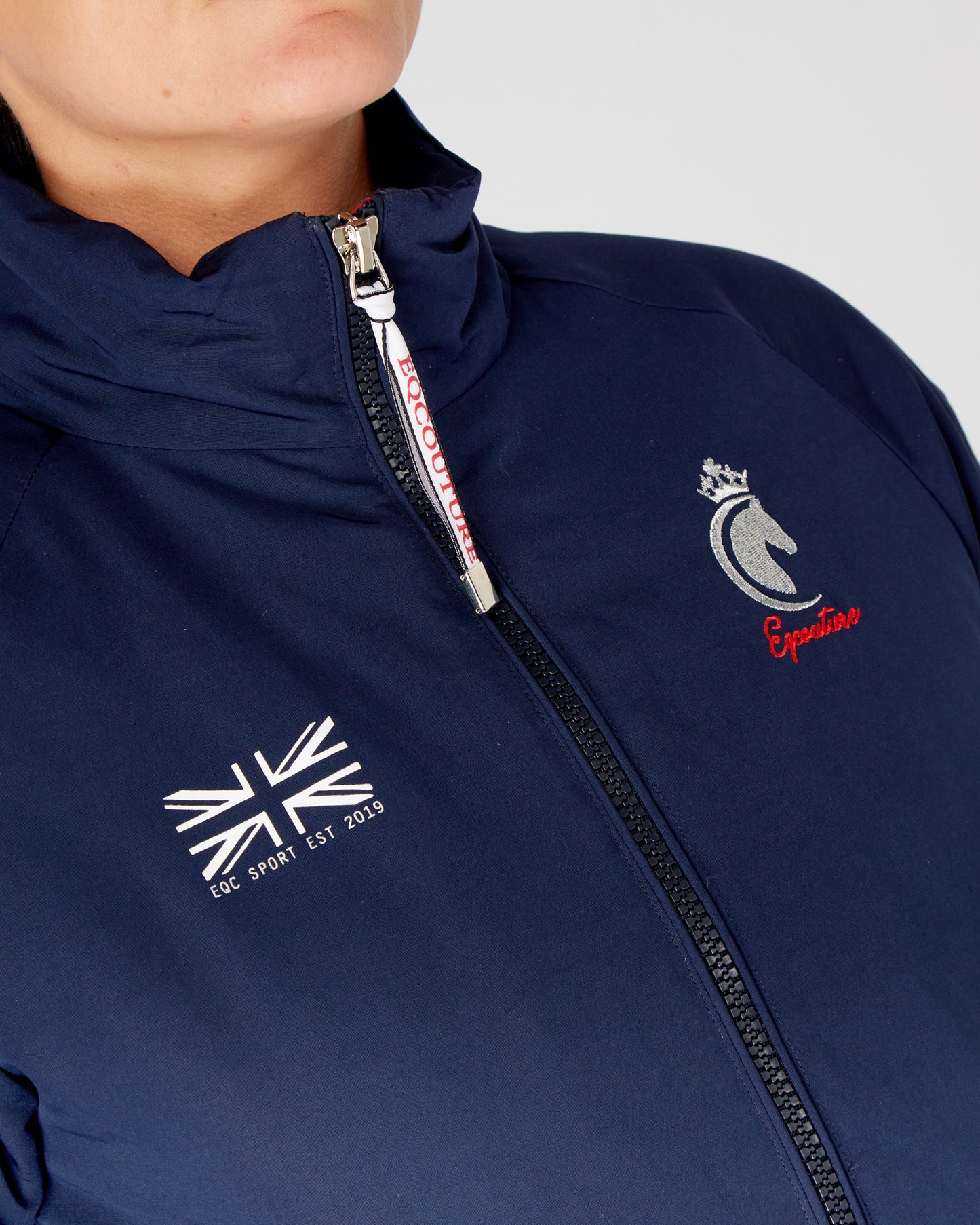 Team Equestrian Horse Riding Jacket Fleece Lined - Navy