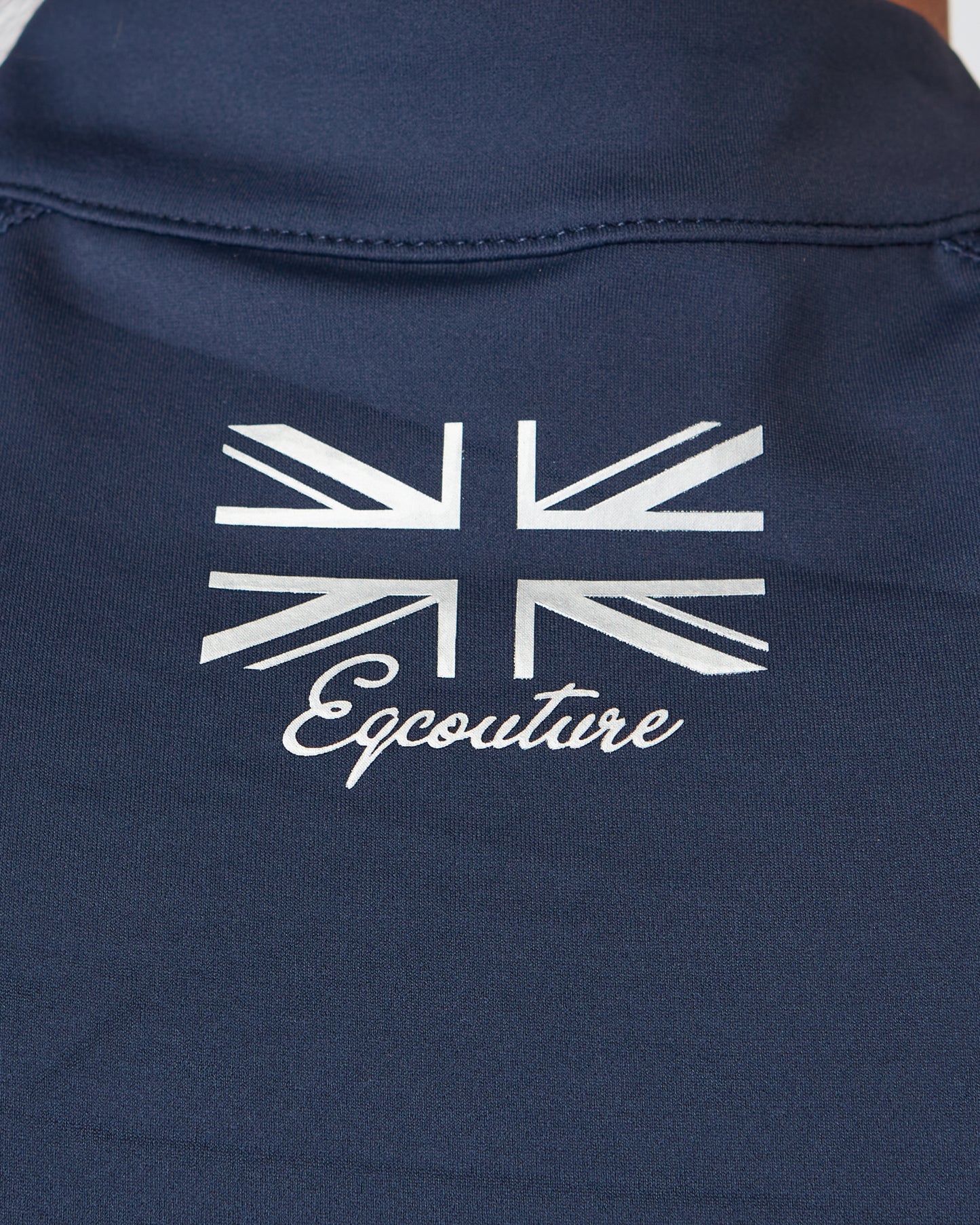 Equestrian navy short sleeve riding top / base layer / sports riding top- Eqcouture. 