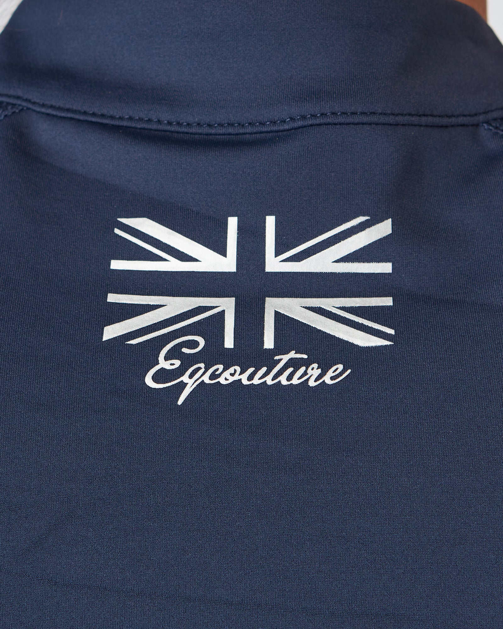 Equestrian navy short sleeve riding top / base layer / sports riding top- Eqcouture. 
