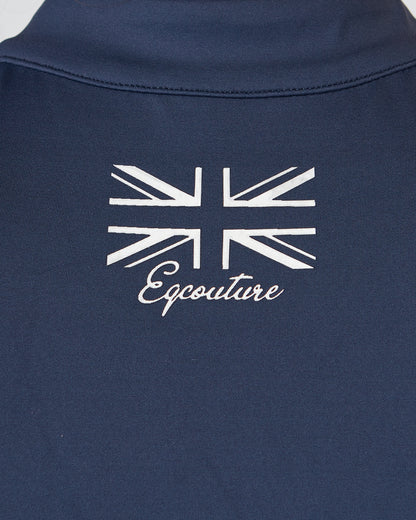 Equestrian navy sleeveless riding top / base layer / sports riding top- Eqcouture. 