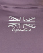 Load image into Gallery viewer, Equestrian mauve short sleeve riding top / base layer / sports riding top- Eqcouture..
