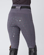 Load image into Gallery viewer, WINTER Thermal Slate Grey Riding Leggings / Tights with Pockets - WATER RESISTANT
