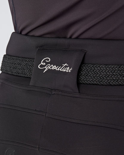 ALL-SEASON Black Riding Leggings / Tights with Phone Pockets - WATER RESISTANT