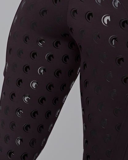 ORIGINALS Rose Gold & Black Riding Leggings / Tights with Phone Pockets - BLACK/ROSE GOLD