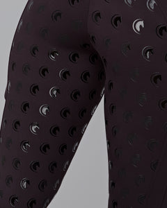 Rose Gold & Black Riding Leggings / Tights with Phone Pockets - BLACK/ROSE GOLD