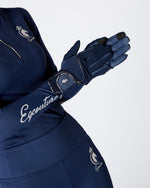Load image into Gallery viewer, EQUESTRIAN HORSE RIDING GRIP GLOVES SLIM FIT - NAVY

