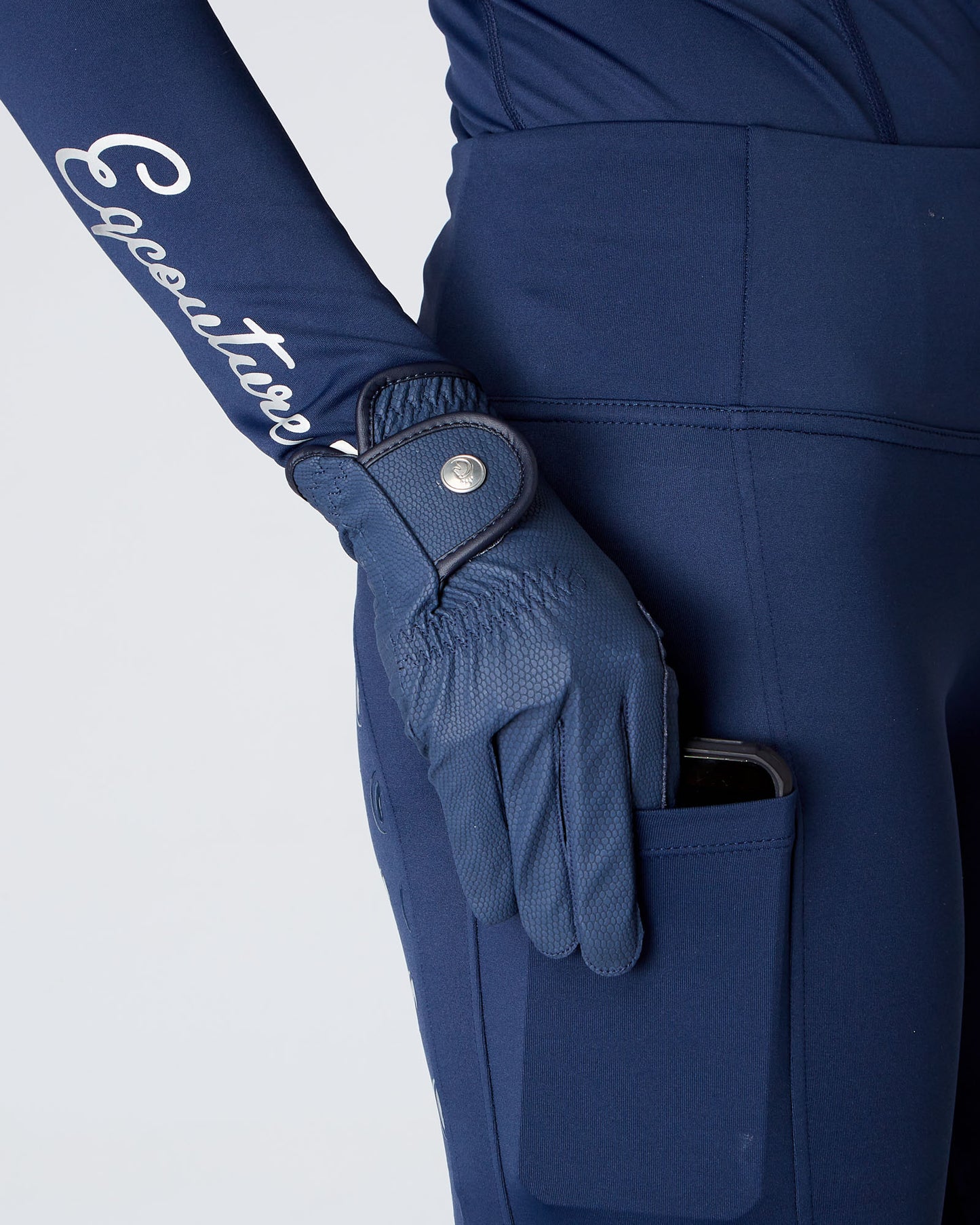 EQUESTRIAN HORSE RIDING GRIP GLOVES SLIM FIT - BROWN