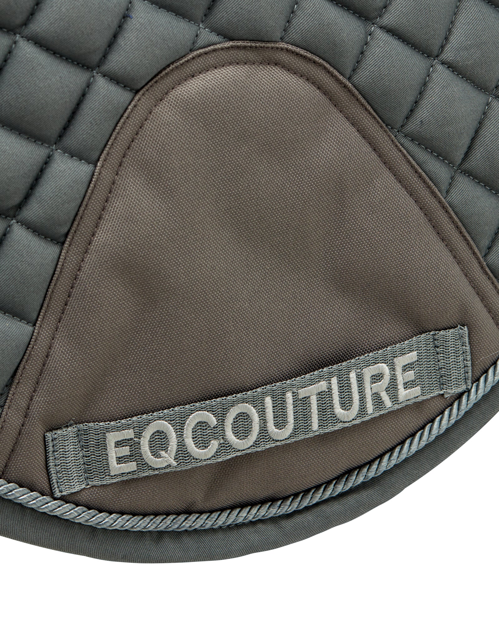 Eqcouture 'Symmetry' Classic Quilt Jumping Saddle Pad - STEEL (GREY)