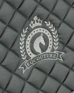 Load image into Gallery viewer, Eqcouture &#39;Symmetry&#39; Classic Quilt Jumping Saddle Pad - STEEL (GREY)
