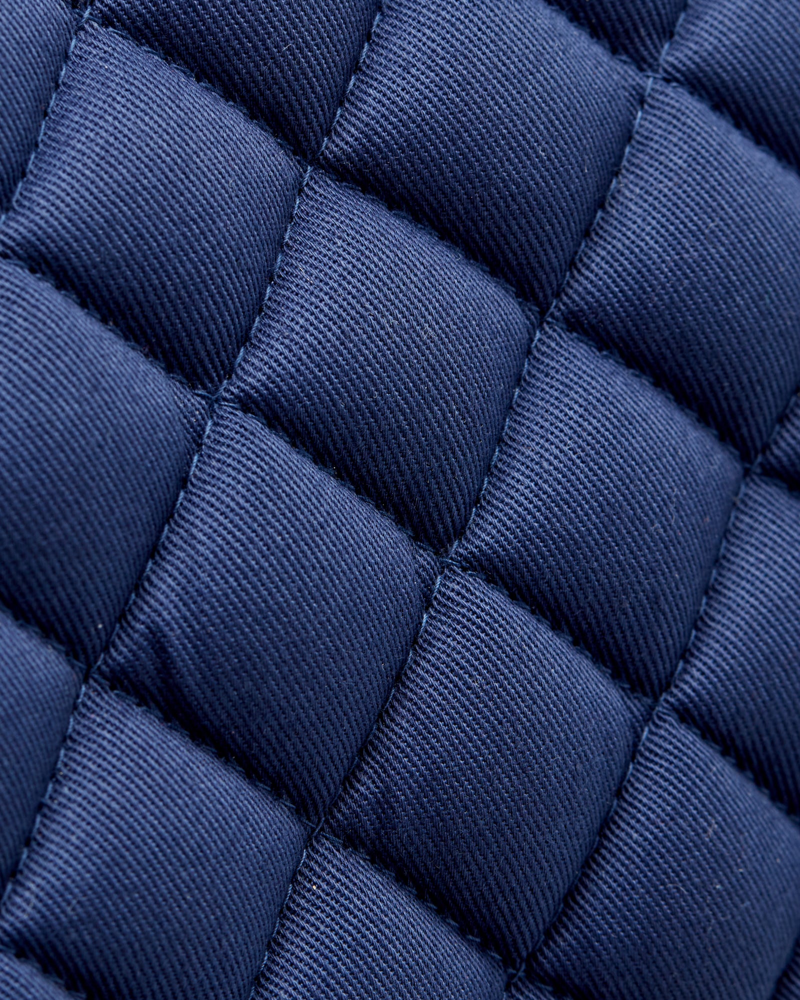 Equestrian Navy quilted jumping saddle pad/numnahs.