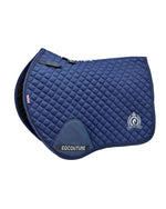 Load image into Gallery viewer, Equestrian Navy quilted jumping saddle pad/numnahs.
